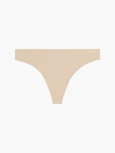 Calvin Klein Underwear HU539093 | Calvin Klein Invisibles Női Tanga Bézs